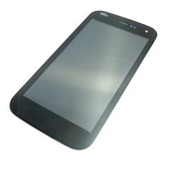Ecran vitre tactile et LCD assemblés noir pour Wiko Barry