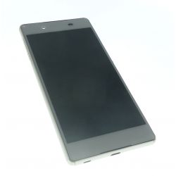 táctil LCD de cristal y ensamblado con marco blanco para Sony Xperia Z3 + e6533 e6553