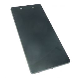 táctil LCD de vidrio y montado con el marco negro para Sony Xperia Z3 + e6533 e6553