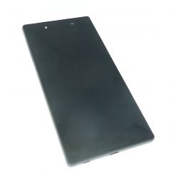 táctil LCD de vidrio y montado con marco negro para Sony Xperia Z5 E6603 E6653