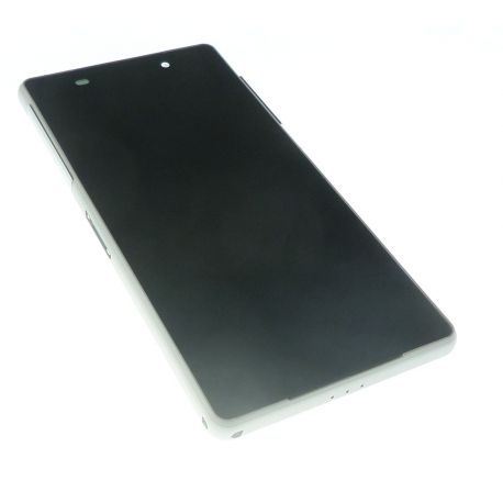 Ecran vitre tactile et LCD assemblés sur châssis Sony Xperia Z2 Blanc D6502 D6503 L50w