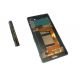 Ecran vitre tactile et LCD assemblés avec châssis noir version DUAL E2333 pour Sony Xperia M4 acqua
