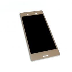 Ecran vitre tactile et LCD assemblés avec châssis blanc version SINGLE E2303 pour Sony Xperia M4 acqua