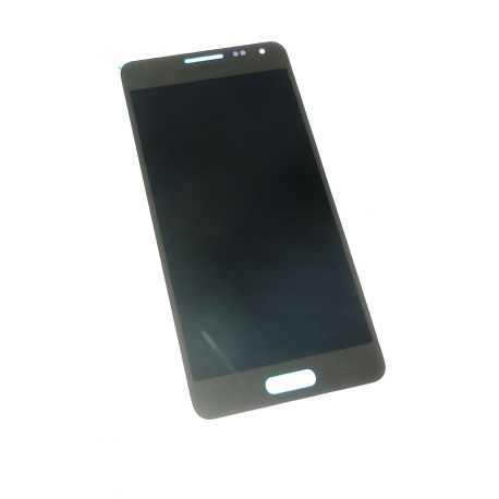 pantalla táctil LCD de cristal y el chasis montado sin oro para Samsung Galaxy Alfa G850F
