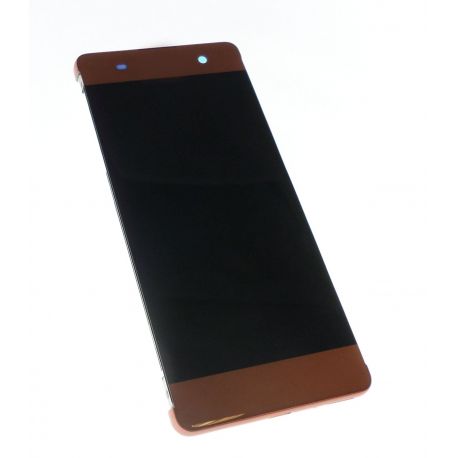 Ecran vitre tactile et LCD assemblés rose avec chassis pour Sony Xperia XA DUAL SIM F3112