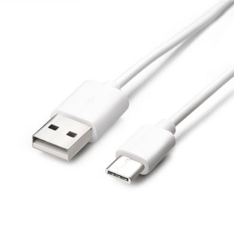 Tipo de cable USB C para los cargadores de móviles blanco-pieza y similares