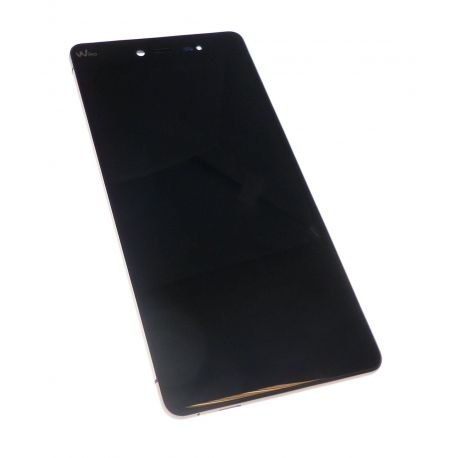 vidrio táctil y la pantalla LCD negro montado para Wiko Fiebre 4G