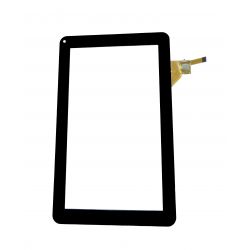 Ecran vitre tactile noir pour Logicom TAB950