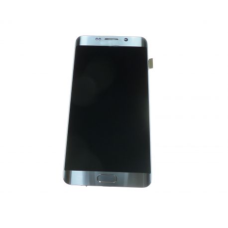 pantalla táctil de cristal y plata montado LCD Samsung Galaxy S6 Edge más G928F G928C