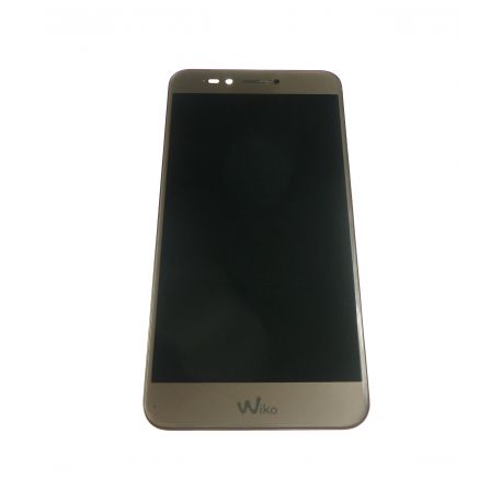 Touch screen and LCD assembled white and gold for Wiko Upulse lite