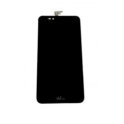 Vidrio Touch y LCD montado negro-a Wiko Upulse