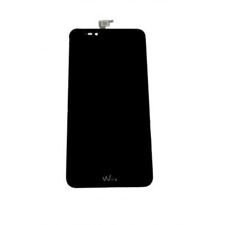 Vidrio Touch y LCD montado negro-a Wiko Upulse