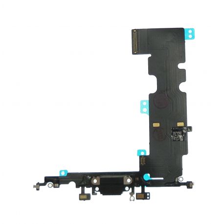Muelle de carga USB conector negro para Apple iPhone 8 más