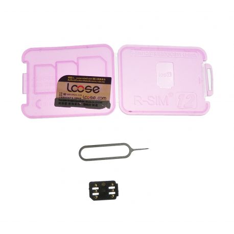 Puce sim de déblocage R-SIM12 pour Apple iPhone 5,6,7 et +