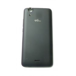 Negro tapa trasera para Wiko Rainbow JAM 4 G