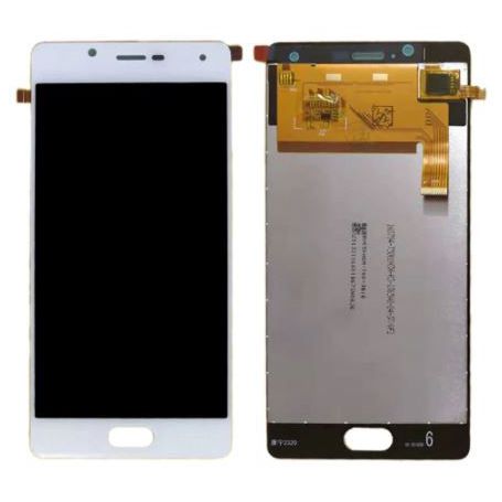 Touch screen and LCD screen assembled white and silver for Wiko Ufeel