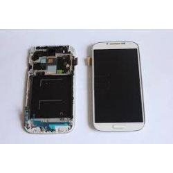 Lcd touch screen with chassis Samsung Galaxy S4 4G I9505 white