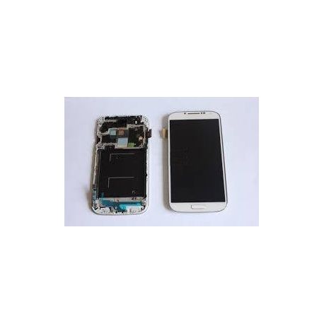 táctil LCD de cristal con marco blanco Samsung Galaxy S4 I9505 4G