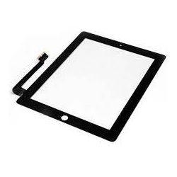 Ecran vitre tactile noir Apple Ipad 4 