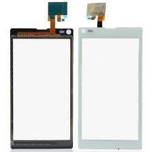 Ecran vitre tactile compatible Sony Xperia L S36h C2105 blanc C2104