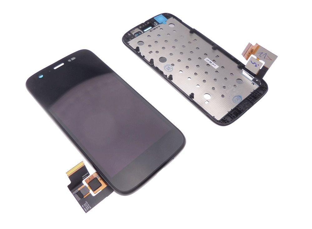 Ecran Lcd et vitre tactile assembl&eacute;s sur ch&acirc;ssis Motorola Moto G XT1032
