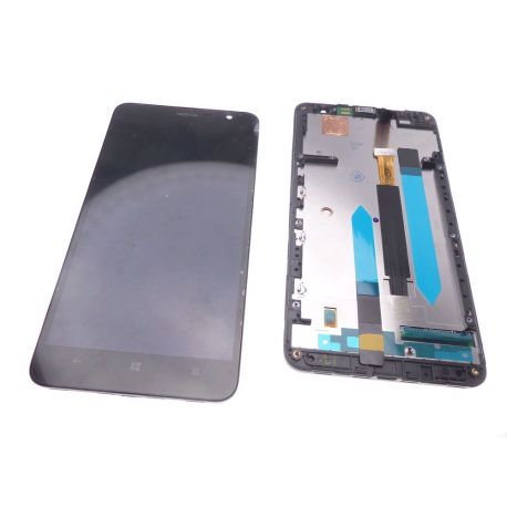 Nokia Lumia 1320 Lcd screen and touchscreen assembled on chassis