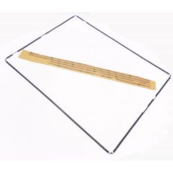 apoyo contorno del vidrio negro con un toque de adhesivo Apple Ipad 2