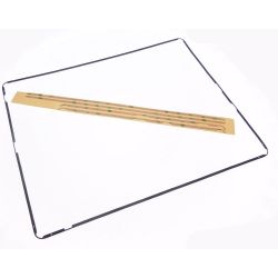 Contour support de la vitre tactile noir avec adhésif Apple Ipad 3