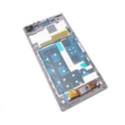 Ecran Lcd et vitre tactile assembles sur chassis blanc Sony Xperia Z1 L39h C6903
