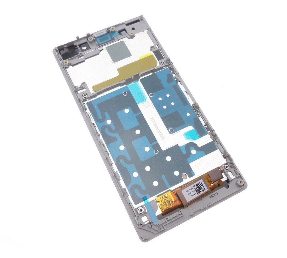 Ecran Lcd et vitre tactile assembl&eacute;s sur ch&acirc;ssis blanc Sony Xperia Z1 L39h C6903