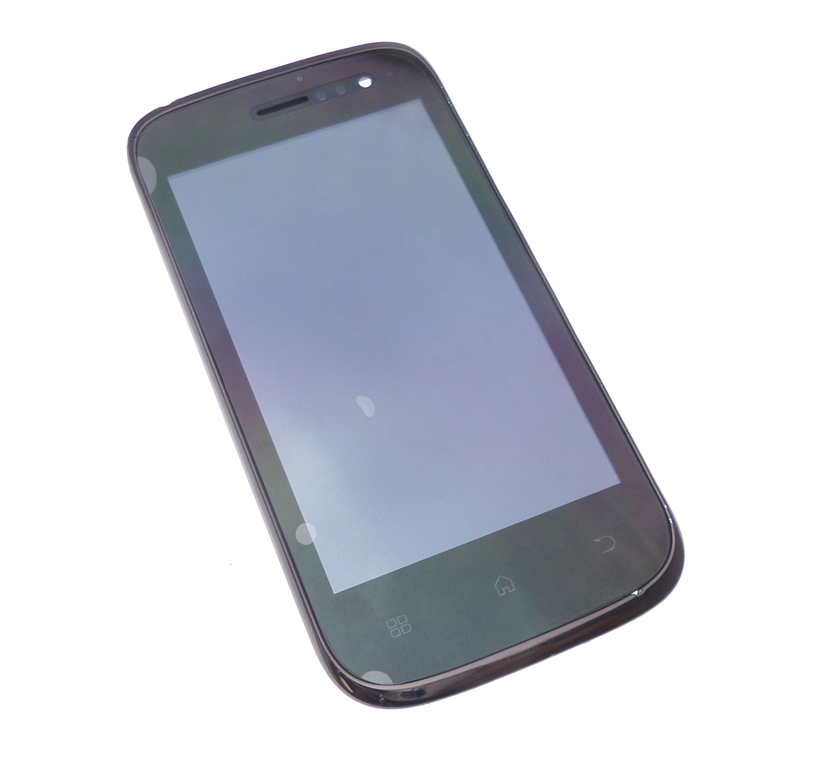 Ecran Lcd et vitre tactile assembl&eacute;s sur ch&acirc;ssis noir Wiko Cink slim