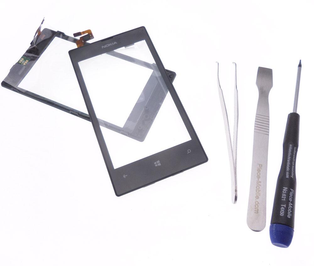 Kit de r&eacute;paration vitre tactile vitre+ outils pour Nokia Lumia 520