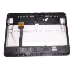 Ecran vitre tactile et LCD assemblés sur chassis noir Samsung Galaxy Tab 4 10.1 T530N