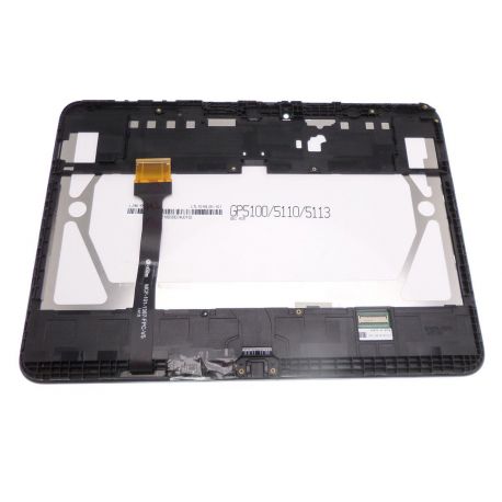 Ecran vitre tactile et LCD assemblés sur chassis blanc Samsung Galaxy Tab 4 10.1 T530N