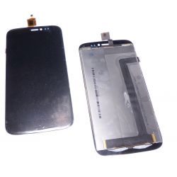 Ecran vitre tactile et LCD assembles noir Wiko darkside