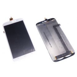 Ecran vitre tactile et LCD assembles blanc Wiko darkside