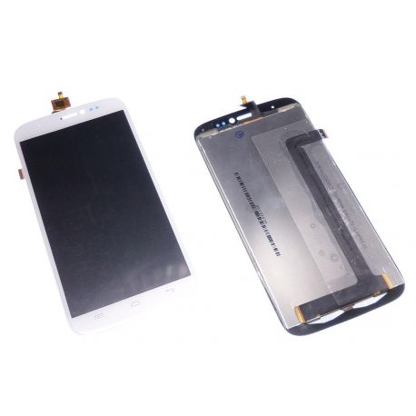 Ecran vitre tactile et LCD assembles blanc Wiko darkside