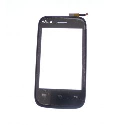 Ecran vitre tactile noir sur chassis Wiko Ozzy