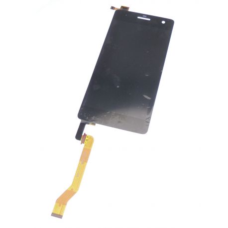 Glass touch screen and LCD assembled black Wiko Highway