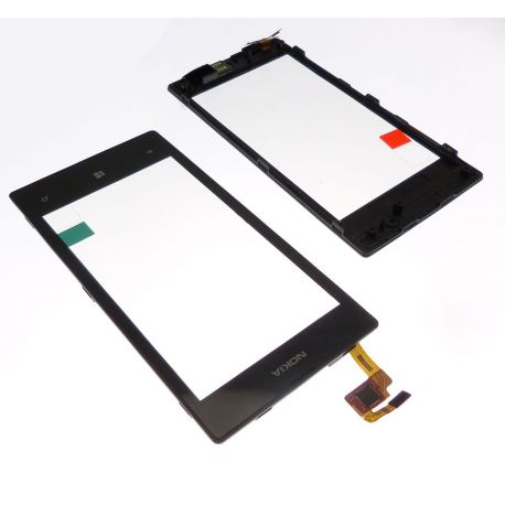 Ecran vitre tactile Nokia Lumia 520 avec chassis contour