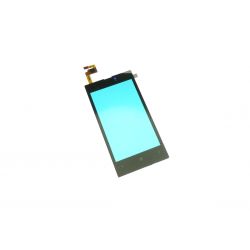 Ecran vitre tactile noir compatbile sans logo pour Nokia Lumia 520