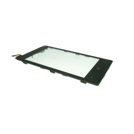 Ecran vitre tactile sur châssis noir compatbile sans logo pour Nokia Lumia 520