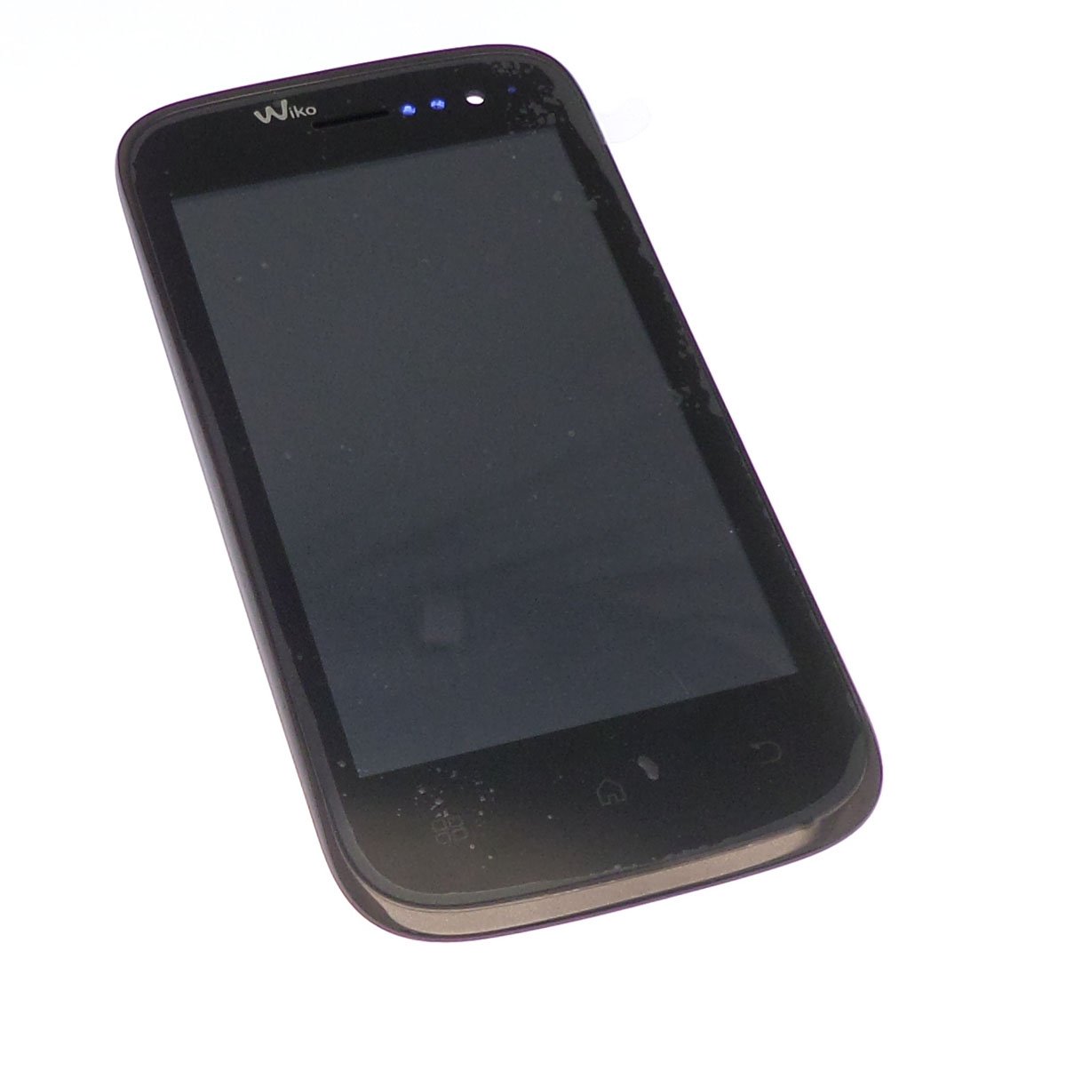 Ecran Lcd et vitre tactile assembl&eacute;s sur ch&acirc;ssis noir Wiko Cink Slim 2