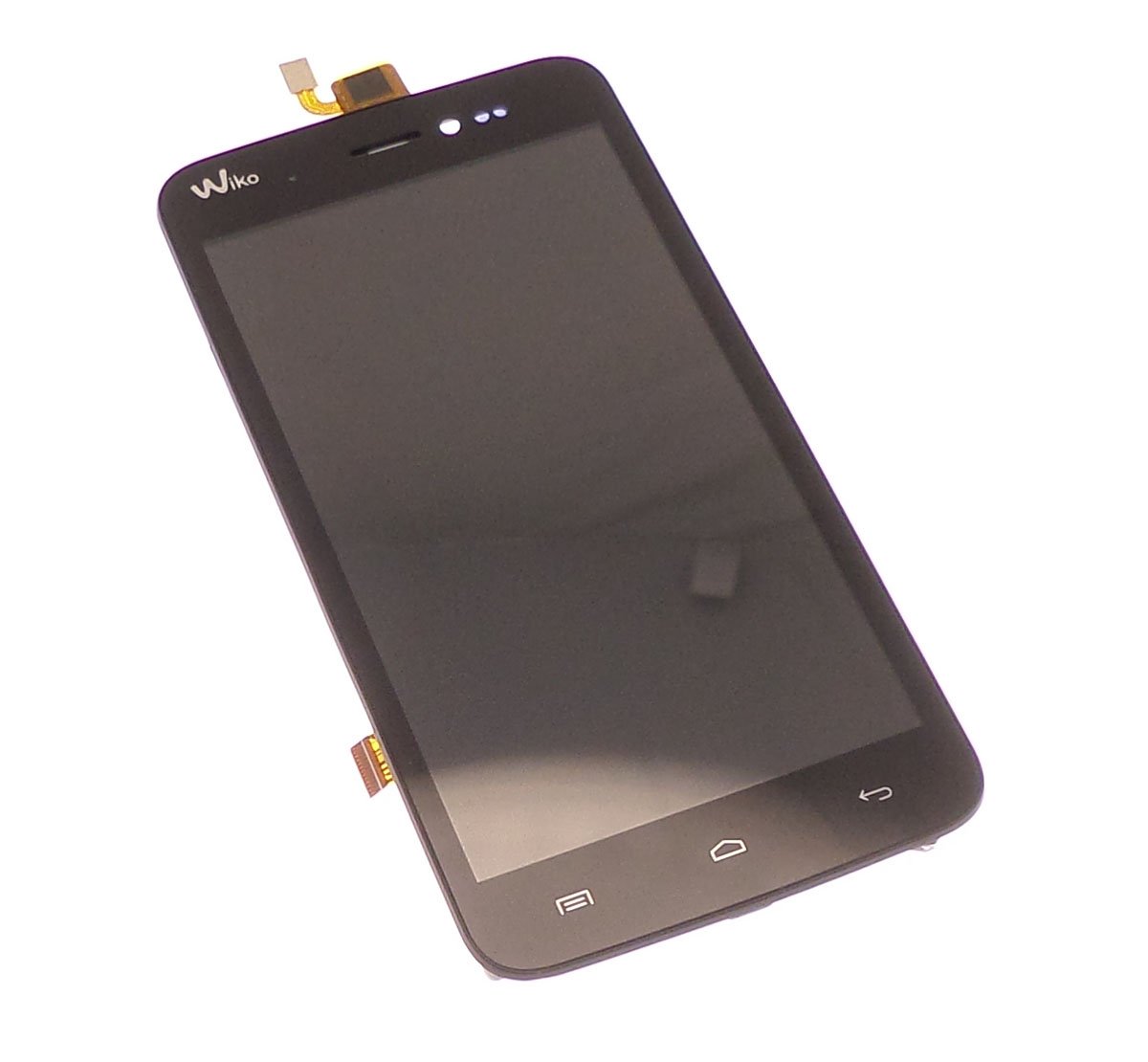 Ecran vitre tactile et LCD assembl&eacute;s sur ch&acirc;ssis noir Wiko Lenny