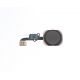 Bouton home noir avec flexible pour Apple Iphone 6
