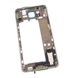 Châssis arrière avec contour or pour Samsung Galaxy Alpha G850F