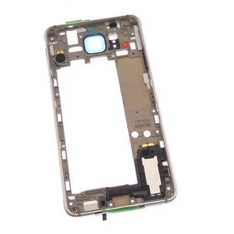 Châssis arrière avec contour or pour Samsung Galaxy Alpha G850F