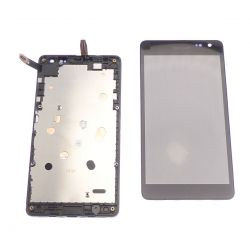 Ecran vitre tactile et LCD assemblés noir pour Nokia Lumia 535