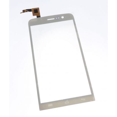 Ecran vitre tactile blanc pour Wiko Slide