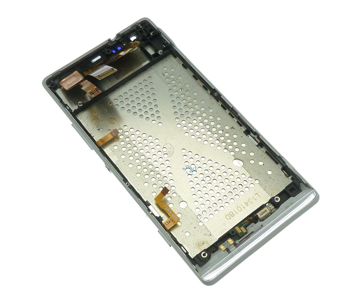 Ecran Lcd et vitre tactile assembl&eacute;s sur ch&acirc;ssis blanc Sony Xperia SP M35h C5303